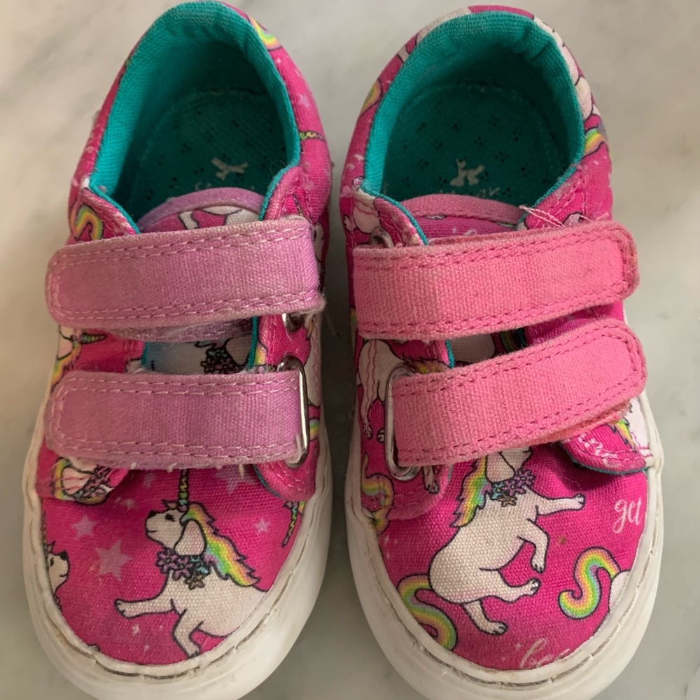 Dog unicorn pink sneakers